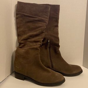 Blondo Erika Brown Suede Waterproof Knee High Boots 10 Women